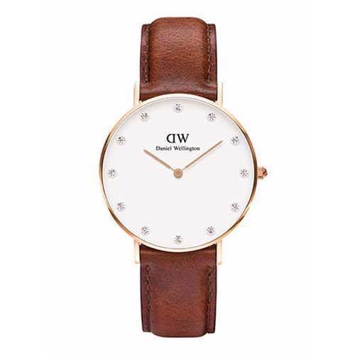 Image of rosa forgyldt Classy St Mawes quartz Dame ur fra Daniel Wellington